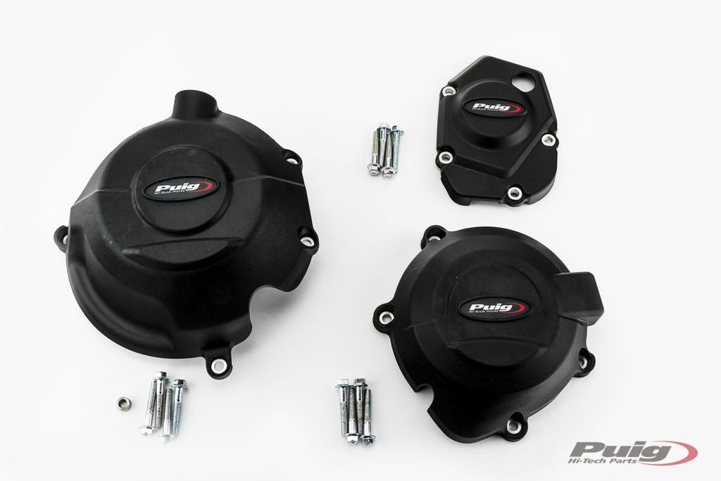 Juego de tapas de motor 3 piezas Puig Kawasaki Z900 '17- / Z900SE '22-