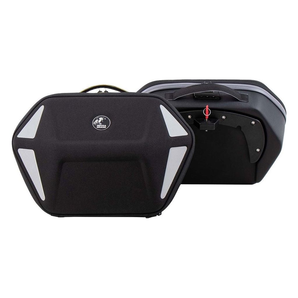 Conjunto de bolso Royster NEO negro con lazo en forma de C de Hepco&Becker
