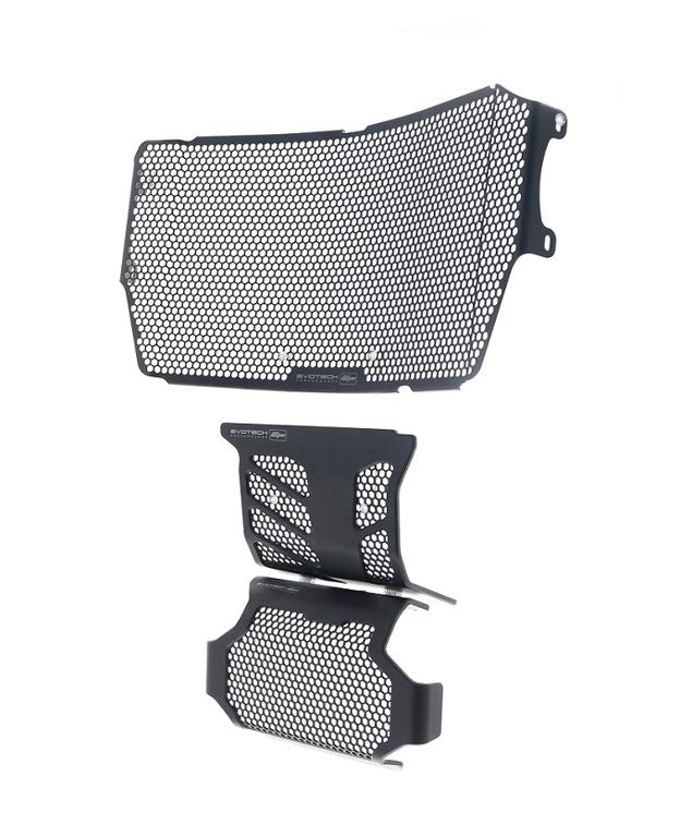 Conjunto de cubierta de protección del motor/radiador/enfriador de aceite negro Evotech Performance Ducati Hypermotard 950/SP '19-