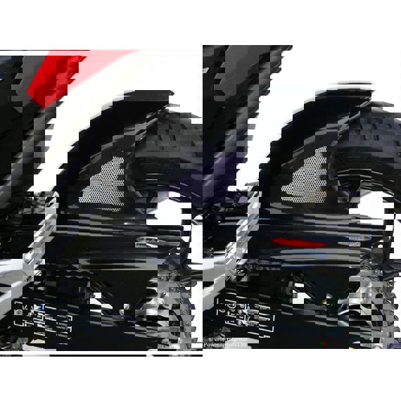 Guardabarros trasero deportivo negro con malla plateada Honda NC700S/X/D / NC750S/X