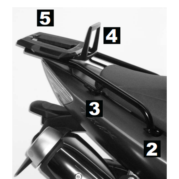 Portaequipajes superior negro Alurack Hepco&Becker Yamaha XP500 T-MAX 2008-2011