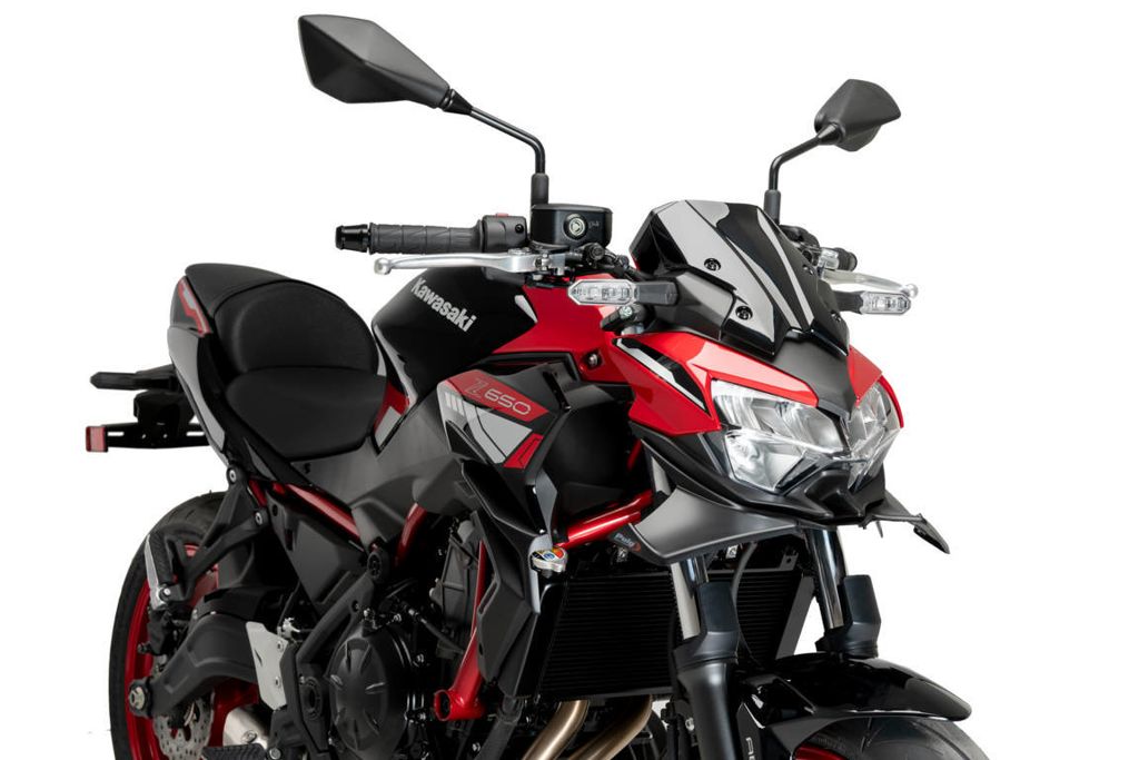 Alerón delantero Naked Negro Mate Puig para Kawasaki Z650 '21-
