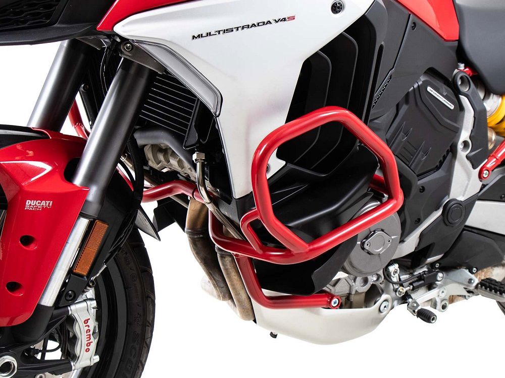 Defensas rojas Hepco&Becker para Ducati Multistrada V4 / S / S Sport '21-