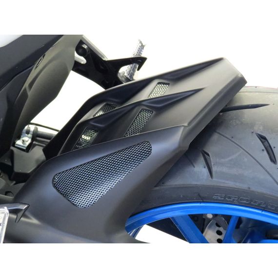 Guardabarros trasero sport-line negro mate con malla plateada Suzuki GSX-8S '23-