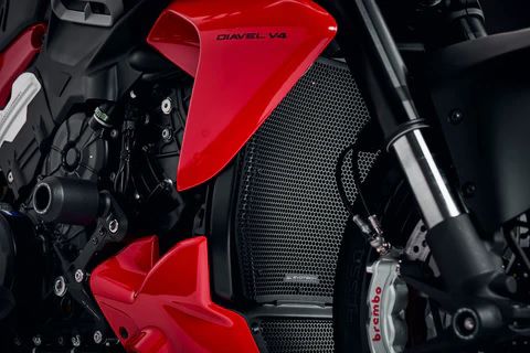 Juego de tapa de radiador/enfriador de aceite Evotech Performance Ducati Diavel V4 '23-