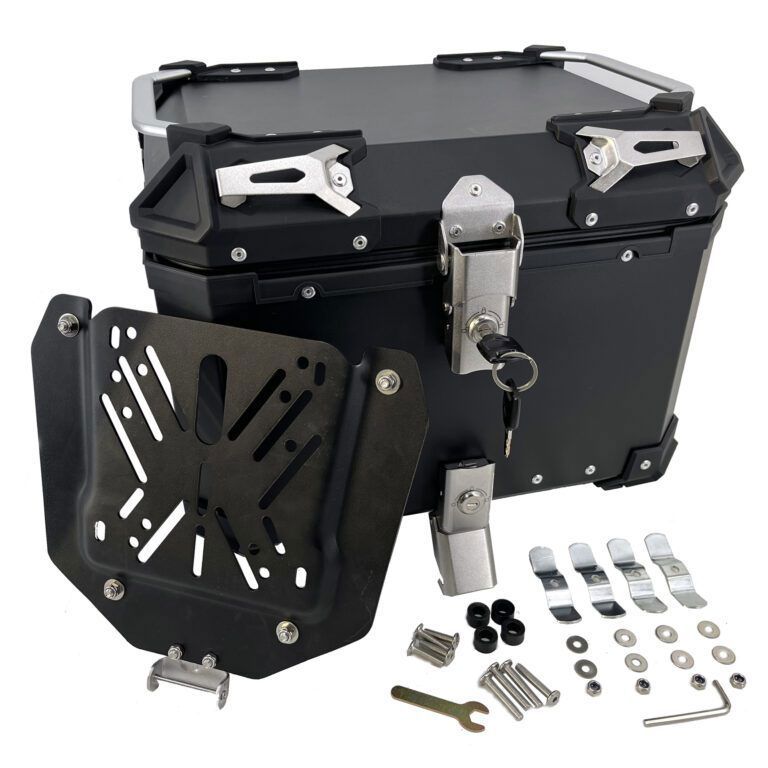 Baúl superior ALPI-TECH 35L negro con placa de montaje universal