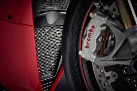 Juego de tapas de radiador negras Evotech Performance Ducati Streetfighter V4 '20-