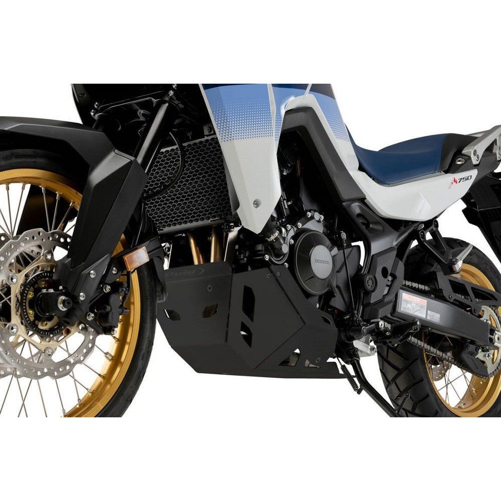 Placa de cárter de aluminio negro Puig Honda XL750 Transalp '23-