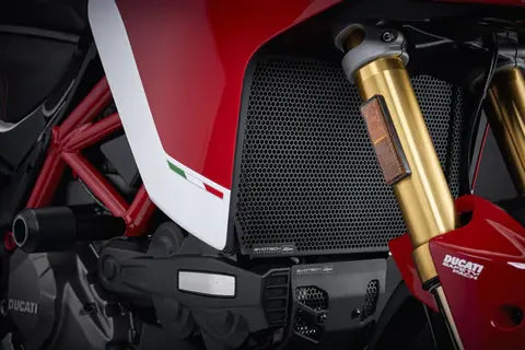 Cubierta del radiador negra Evotech Performance Ducati Multistrada V2 '22-