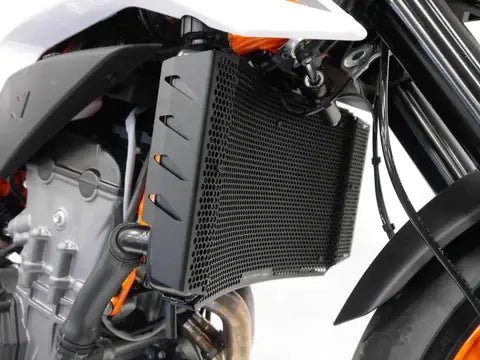 Cubierta del radiador negra Evotech Performance KTM 790 Duke '18-22