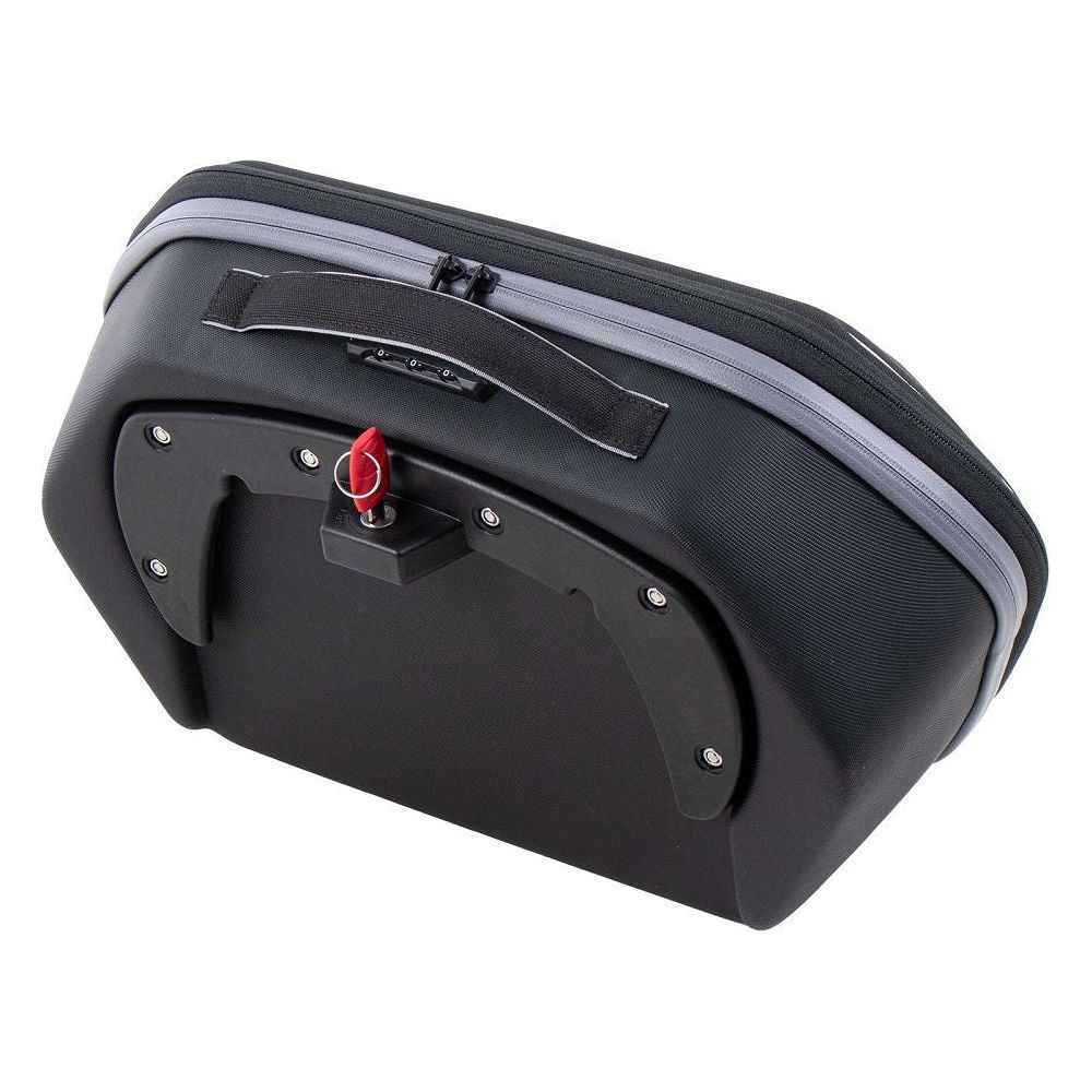 Conjunto de bolso Royster NEO negro con lazo en forma de C de Hepco&Becker
