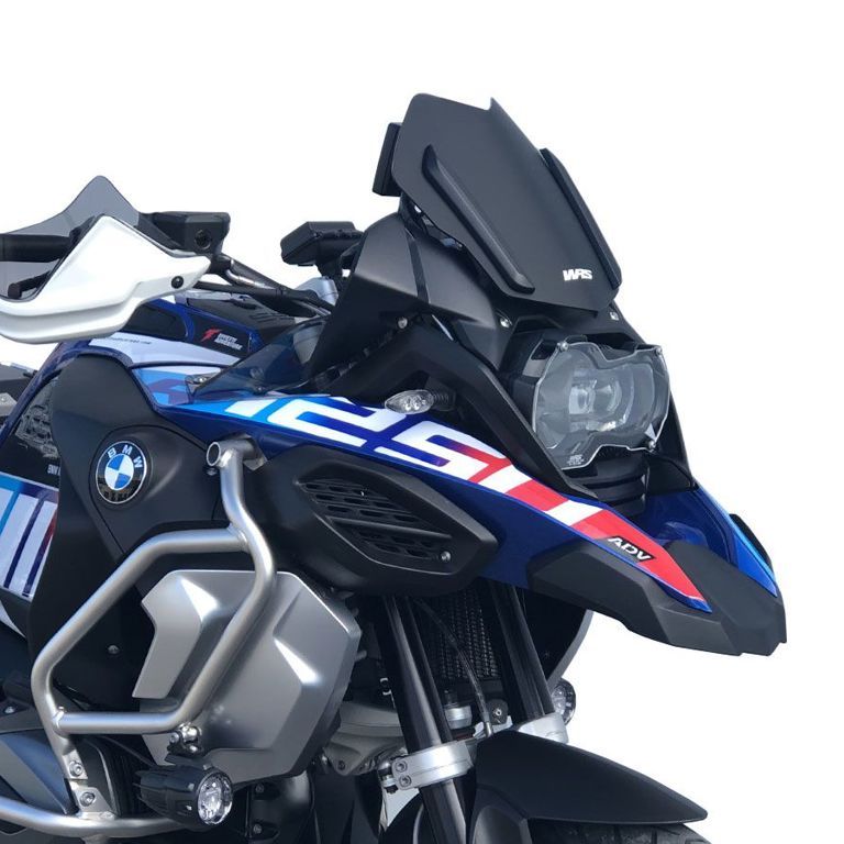 Parabrisas de repuesto modelo rally WRS BMW R1200GS '13-17 / R1250GS '18-23 negro mate
