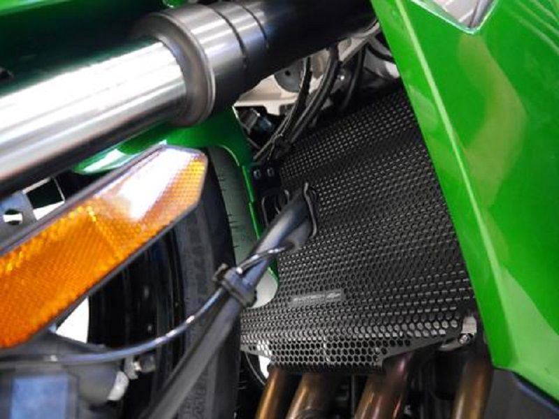 Cubierta de radiador negra Evotech Performance Kawasaki Ninja 1000SX '20-