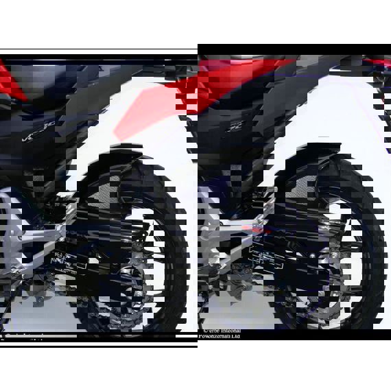 Guardabarros trasero deportivo negro con malla plateada Honda NC700S/X/D / NC750S/X