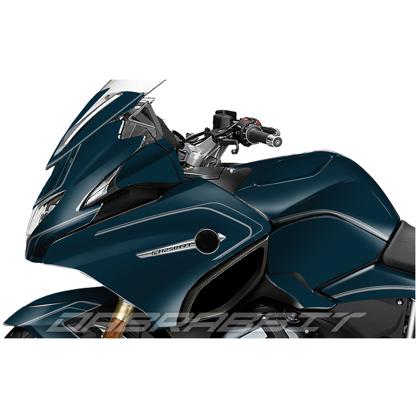 Juego de pegatinas BMW R 1200/1250 RT Azul oscuro