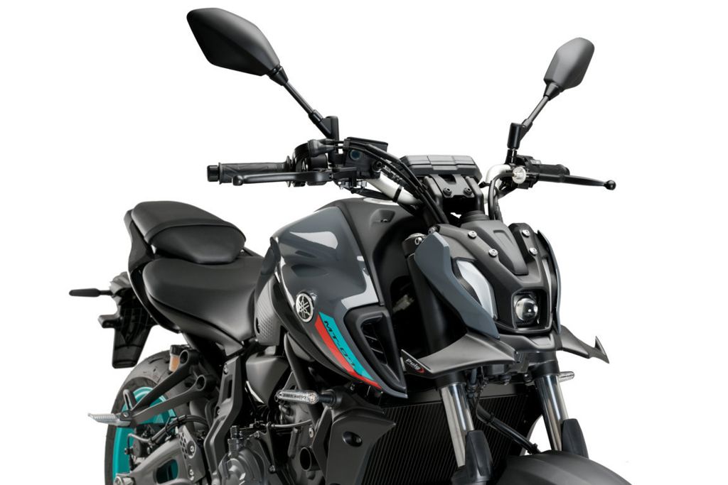 Alerón delantero Naked Puig para Yamaha MT-07 '21 - símil carbono