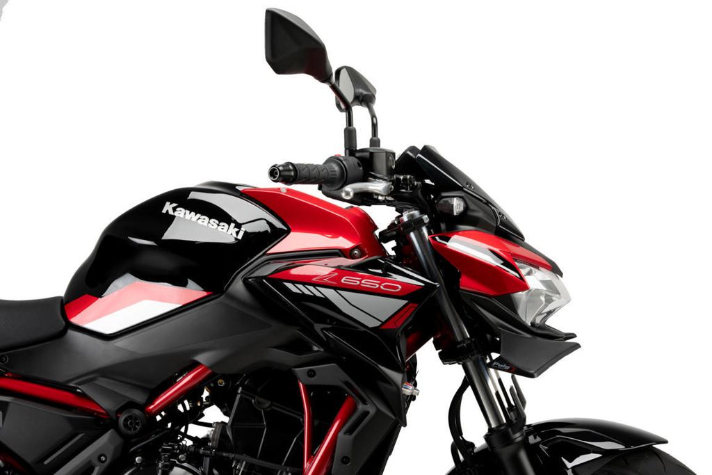 Alerón delantero Naked Negro Mate Puig para Kawasaki Z650 '21-