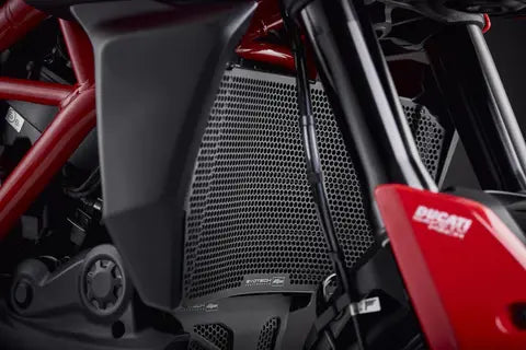 Cubierta de radiador negra Evotech Performance Ducati Hypermotard 950 '19-