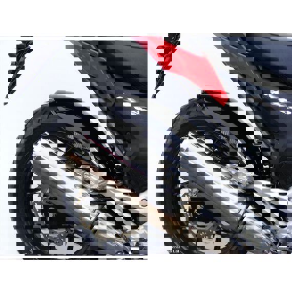 Guardabarros trasero deportivo negro con malla plateada Honda NC700S/X/D / NC750S/X