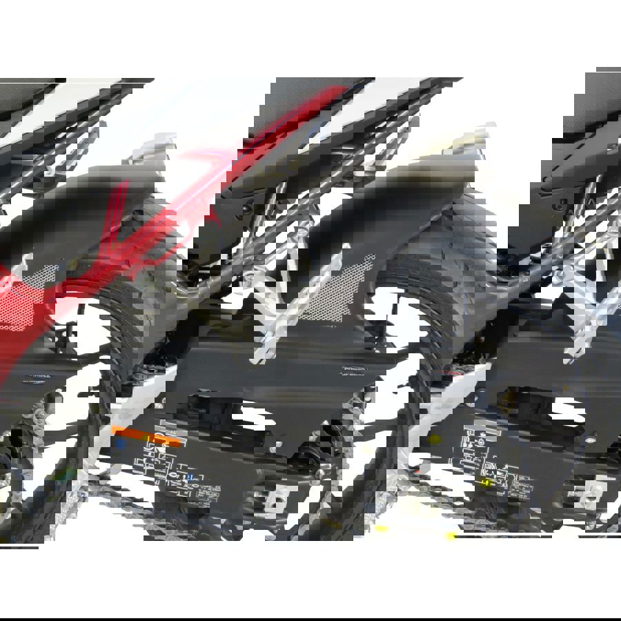 Guardabarros trasero sport-line negro mate con malla plateada Honda CB750 Hornet '23-