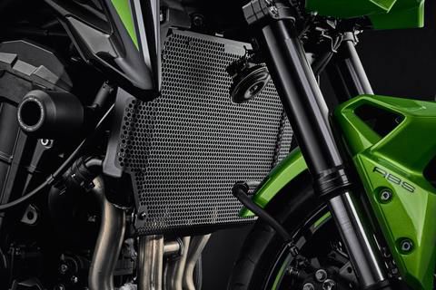 Cubierta del radiador negra Evotech Performance Kawasaki Z900 '17-