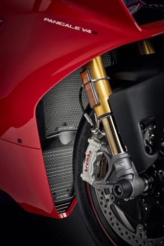 Juego de tapas de radiador negras Evotech Performance Ducati Streetfighter V4 '20-