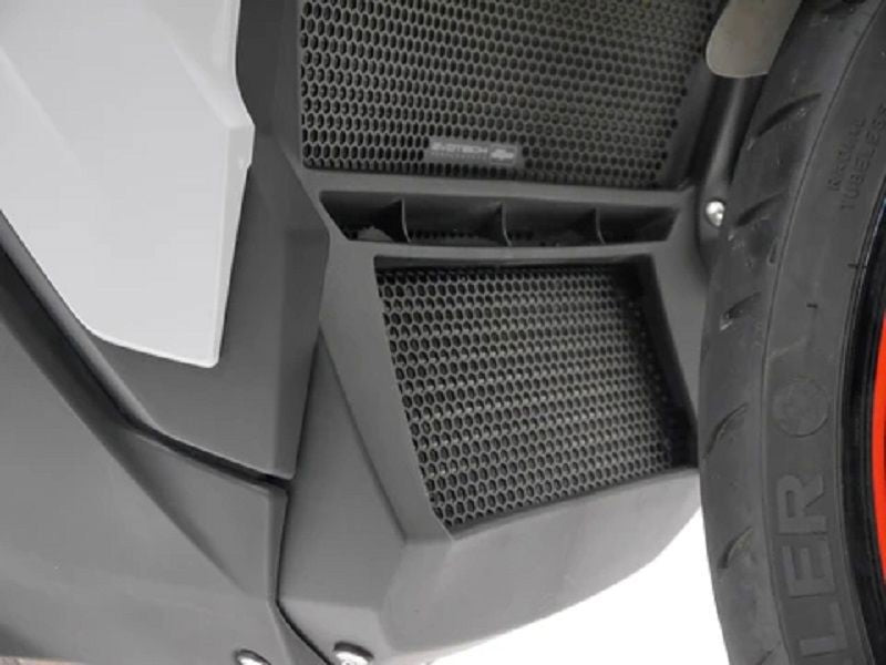 Conjunto de tapa de radiador/enfriador de aceite negro Evotech Performance BMW S1000XR '20-23