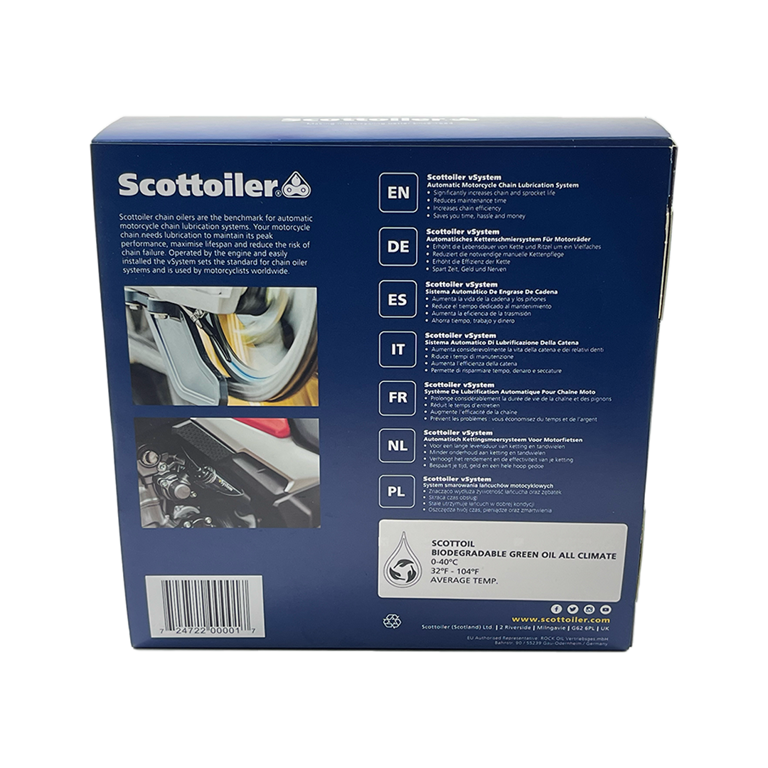 Sistema de lubricación de cadenas Scottoiler Bio oil