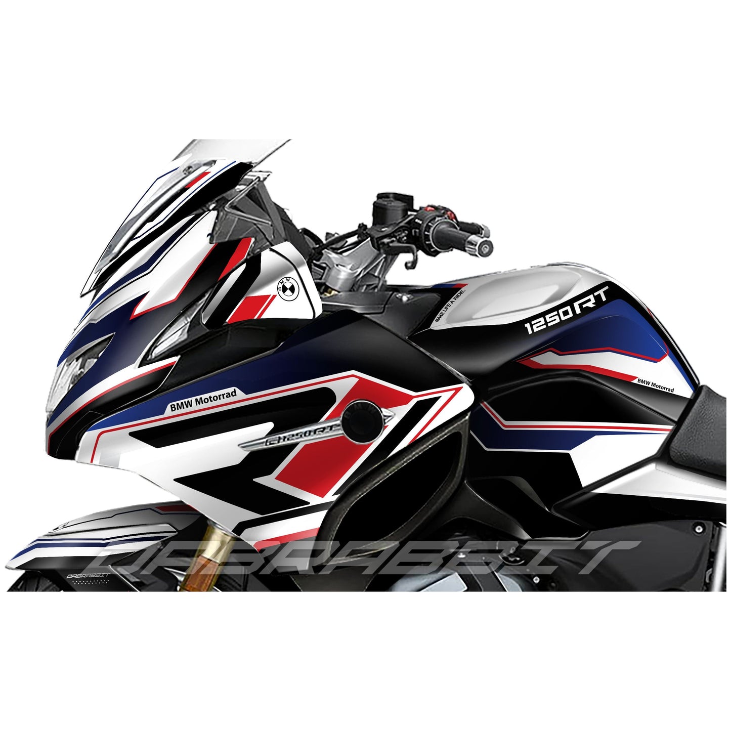 Juego de pegatinas BMW R 1200/1250 RT M blancas