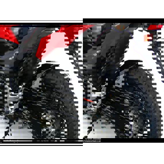 Guardabarros trasero deportivo negro con malla plateada Honda NC700S/X/D / NC750S/X