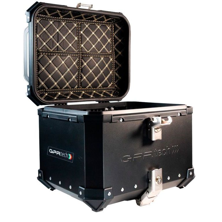 Baúl superior ALPI-TECH 35L negro con placa de montaje universal