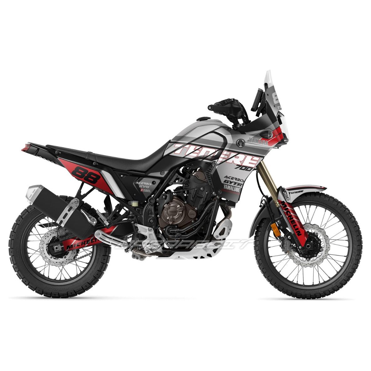 Juego de pegatinas para YAMAHA TENERE 700/T7 (SD-GR)
