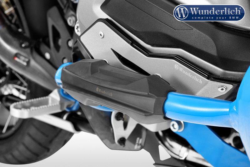Almohadilla deslizante para barra de protección Wunderlich negra BMW R1250GS LC/Adventure '18-