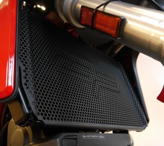 Juego de tapas de radiador/enfriador de aceite negro Evotech Performance Ducati Multistrada V2 '22-