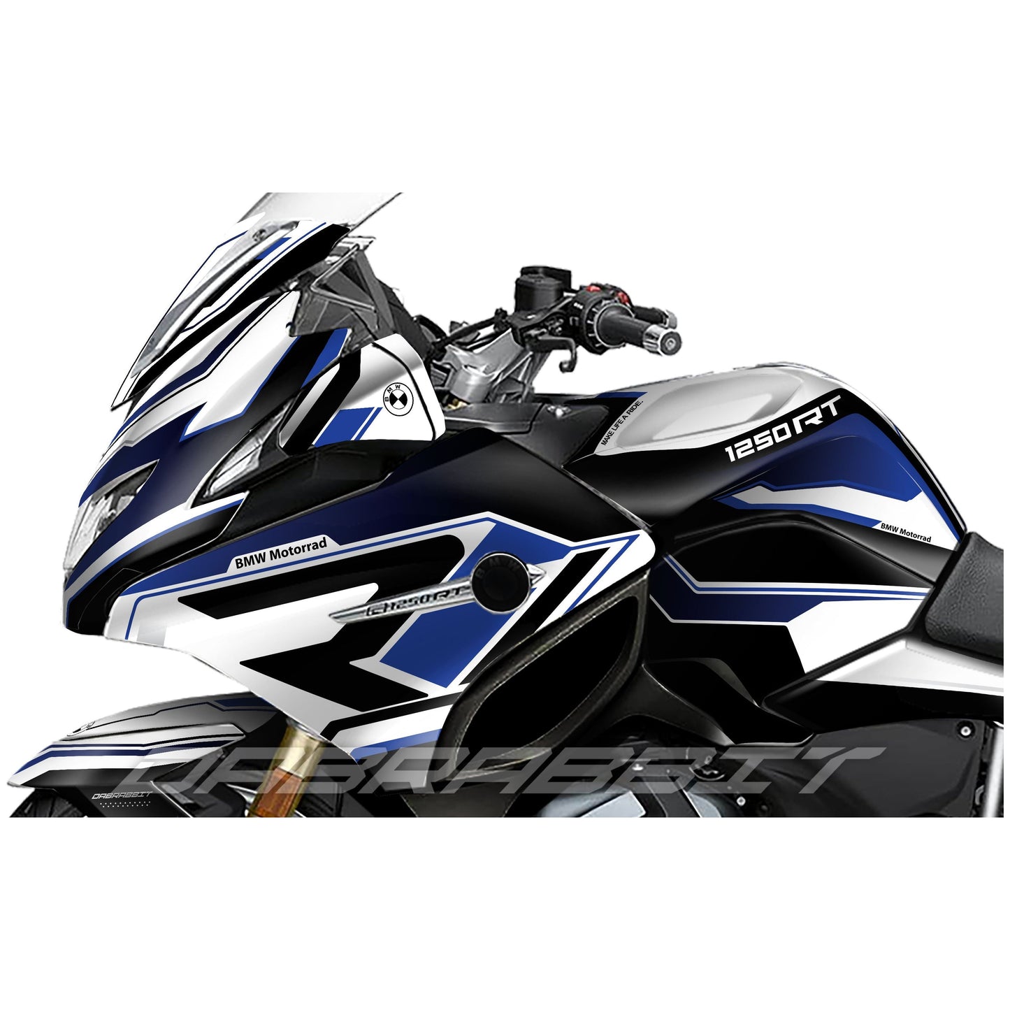 Juego de pegatinas para BMW R 1200/1250 RT en azul W