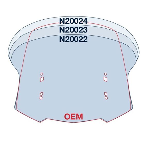 Parabrisas de repuesto National Cycle VStream alto transparente Honda GL1800 Gold Wing '18-