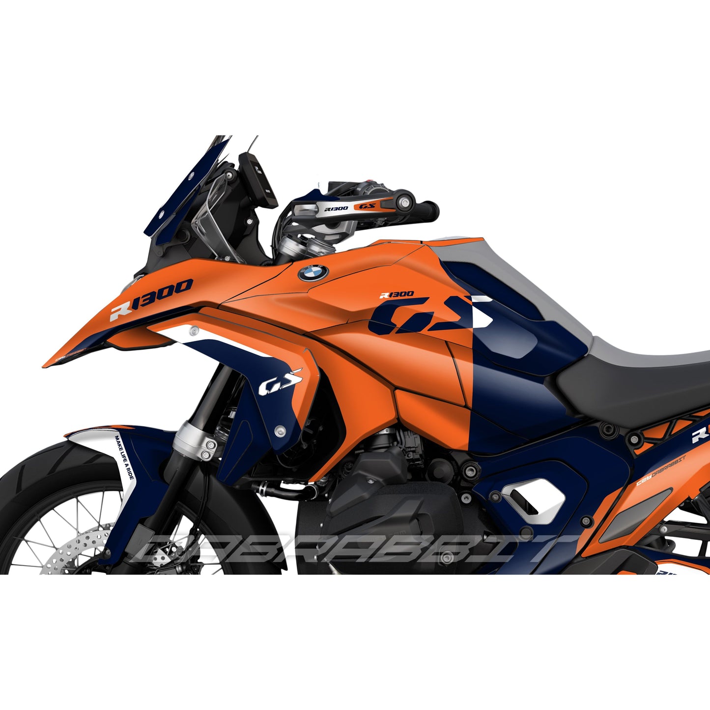 Pack de pegatinas naranjas para BMW R1300GS