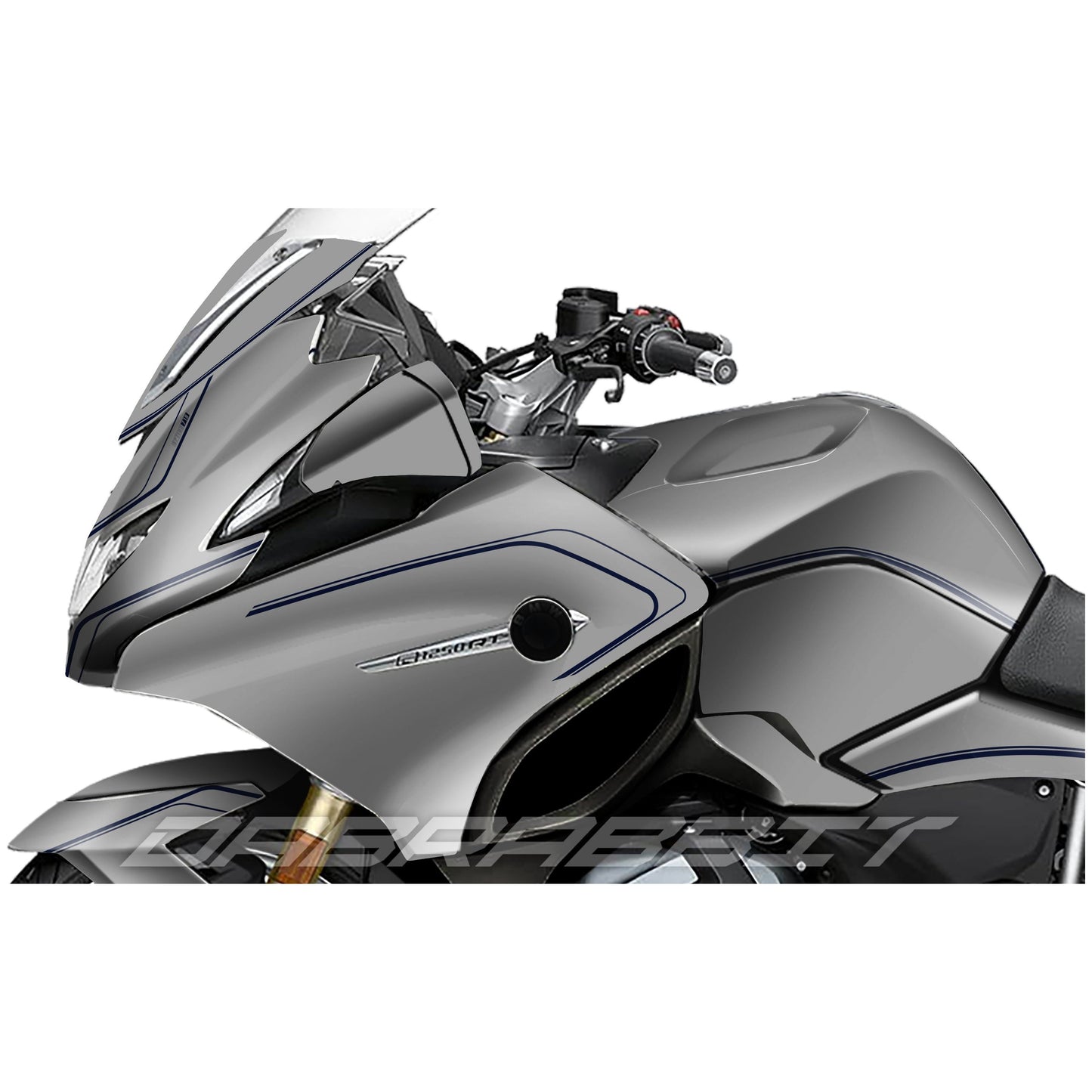 Juego de pegatinas grises para BMW R 1200/1250 RT