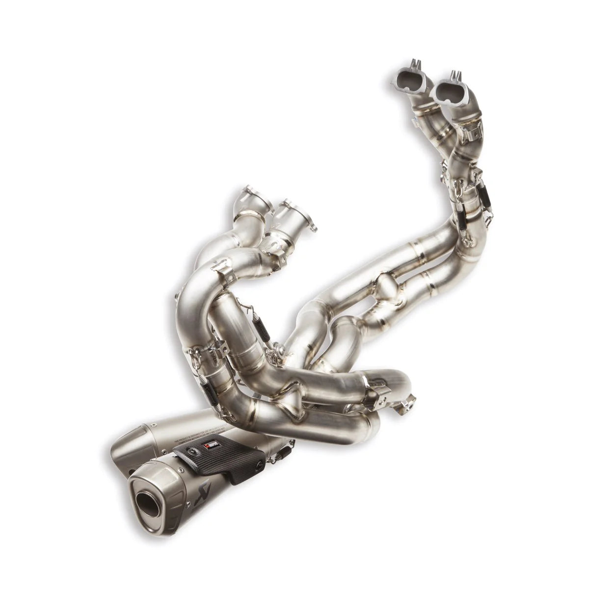 SISTEMA DE ESCAPE COMPLETO AKRAPOVIC DE CARRERAS DE TITANIO + FILTRO DE AIRE PARA DUCATI PANIGALE V4/V4S 2022-2023