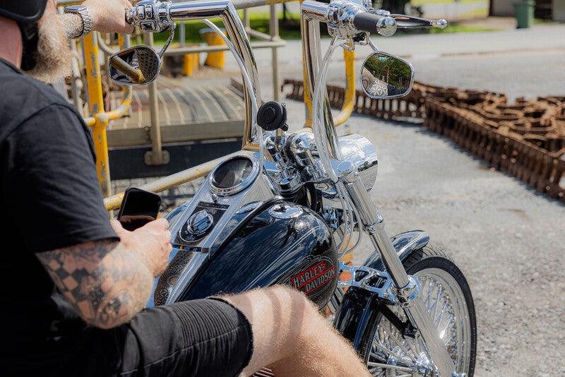 Soporte de manillar cromado QUAD LOCK Pro (grande) para manillares FATBAR/Special CUSTOM