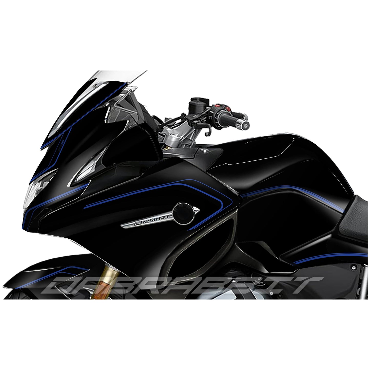 Juego de pegatinas BMW R 1200/1250 RT M azul