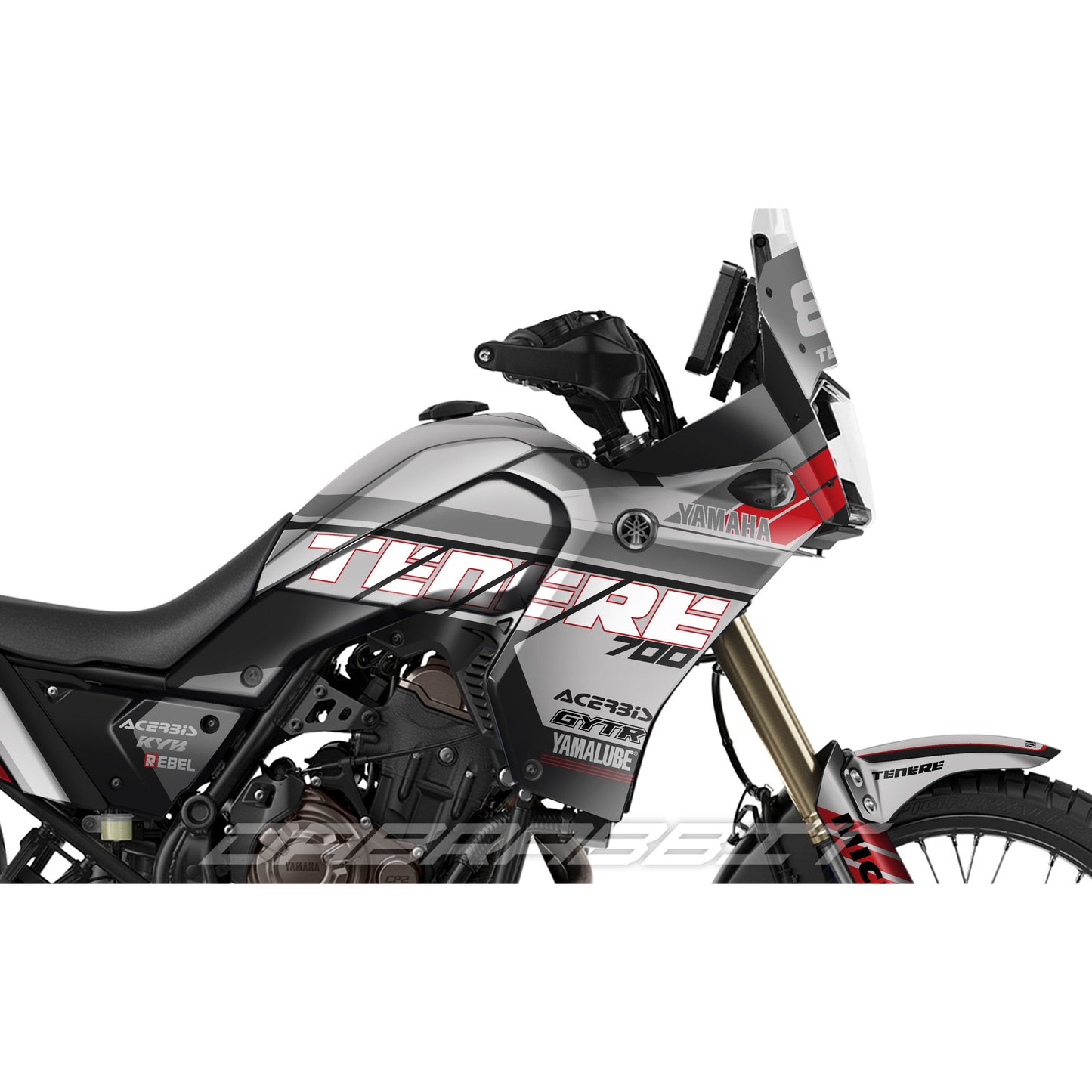 Juego de pegatinas para YAMAHA TENERE 700/T7 (SD-GR)