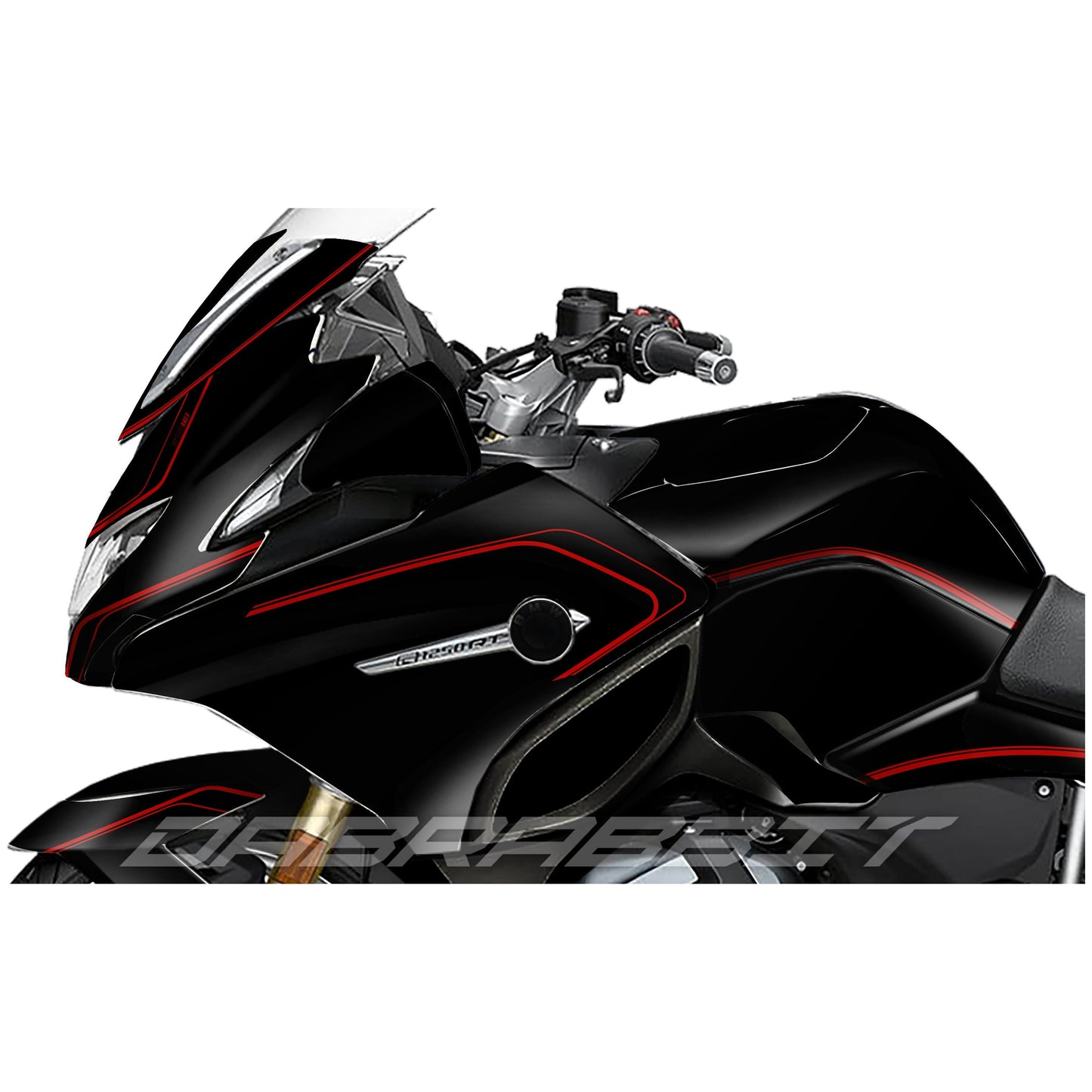 Juego de pegatinas BMW R 1200/1250 RT M Rojo