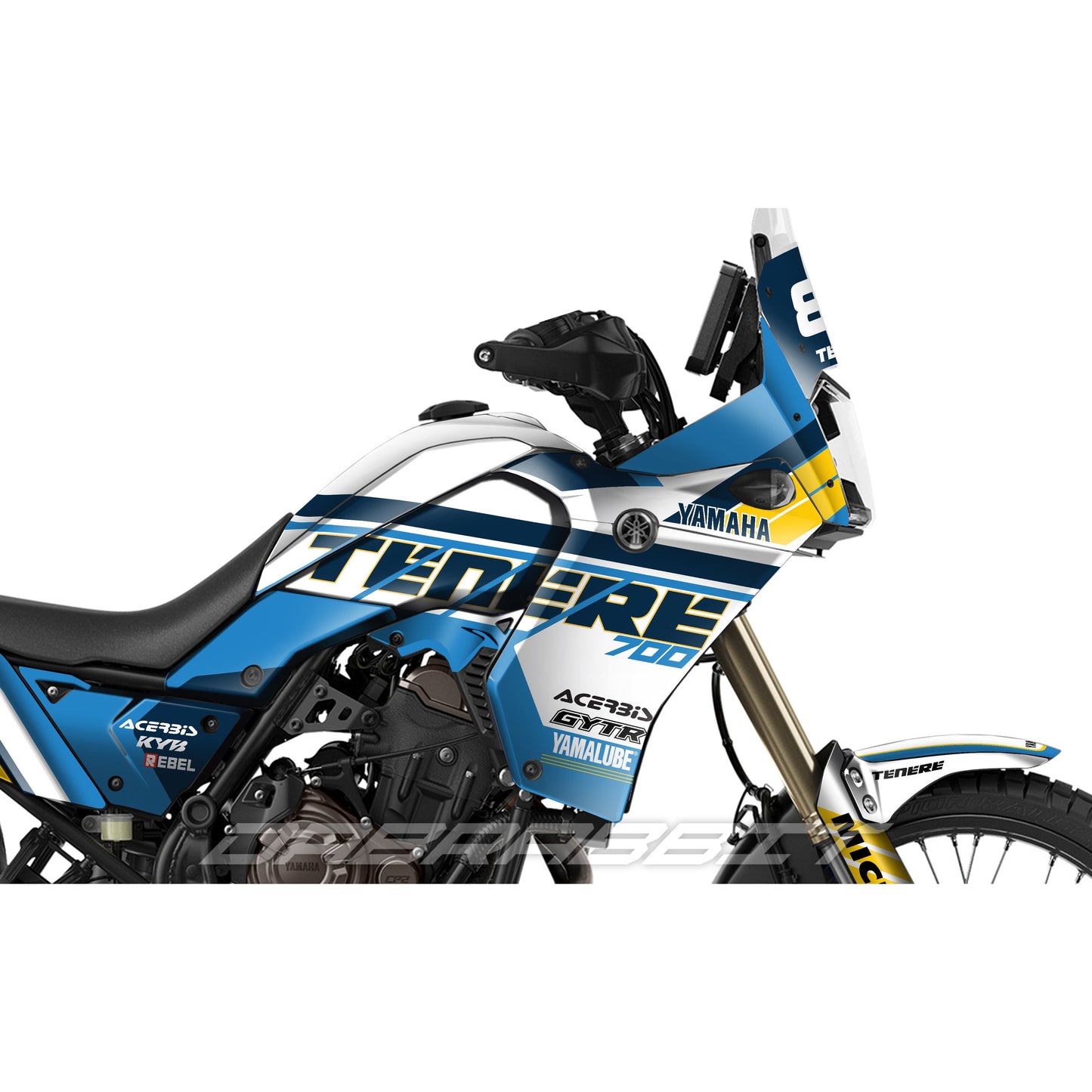 Juego de pegatinas para YAMAHA TENERE 700 T7 (SD)