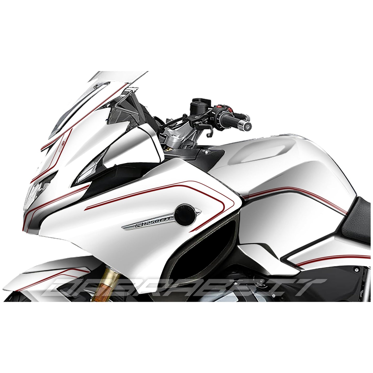 Juego de pegatinas blancas para BMW R 1200/1250 RT R