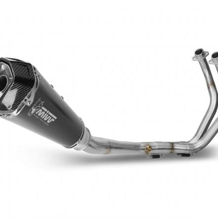 ESCAPE COMPLETO 2x1 MIVV DELTA RACE ACERO NEGRO CARBONO YAMAHA MT-07 / FZ-07 2021-2024