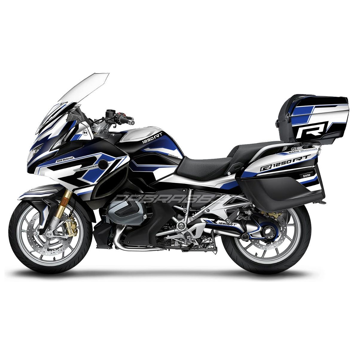 Juego de pegatinas para BMW R 1200/1250 RT en azul W