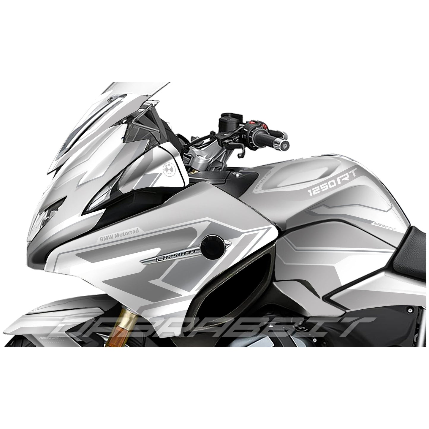 Juego de pegatinas blancas para BMW R 1200/1250 RT