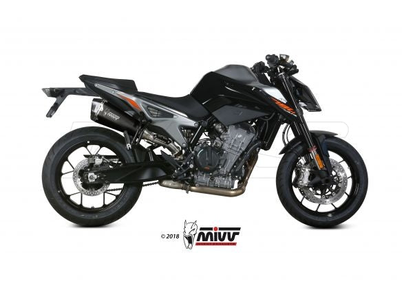 SILENCIADOR MIVV DELTA RACE NEGRO DE ACERO INOXIDABLE KTM DUKE 890 2020-2024
