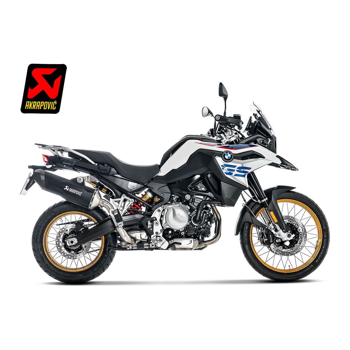 SILENCIADOR AKRAPOVIC TITANIO NEGRO BMW F 850 GS / ADVENTURE 2018-2023